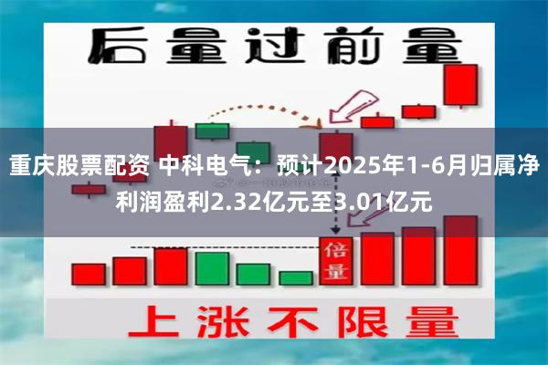 重庆股票配资 中科电气：预计2025年1-6月归属净利润盈利2.32亿元至3.01亿元