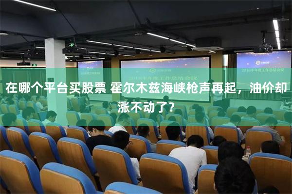 在哪个平台买股票 霍尔木兹海峡枪声再起，油价却涨不动了？
