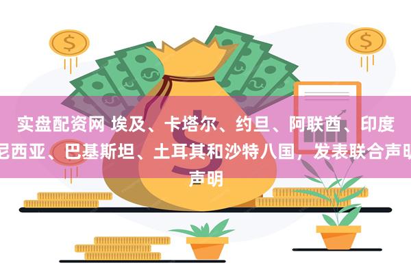 实盘配资网 埃及、卡塔尔、约旦、阿联酋、印度尼西亚、巴基斯坦、土耳其和沙特八国,发表联合声明