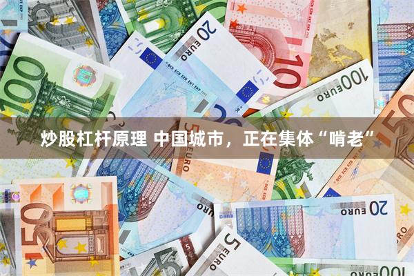 炒股杠杆原理 中国城市，正在集体“啃老”