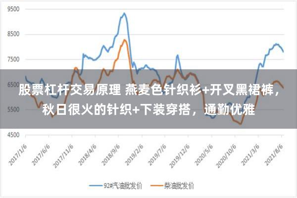 股票杠杆交易原理 燕麦色针织衫+开叉黑裙裤,秋日很火的针织+下装穿搭,通勤优雅