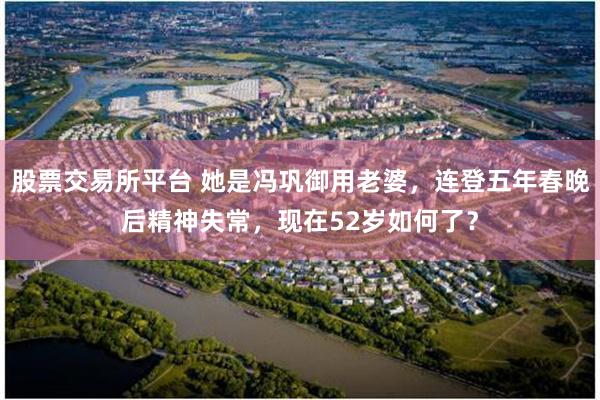 股票交易所平台 她是冯巩御用老婆，连登五年春晚后精神失常，现在52岁如何了？
